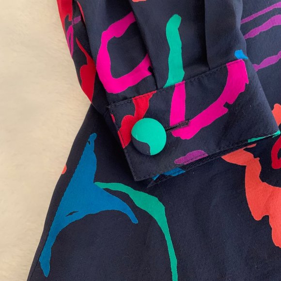 Myong Lim Multi Colored Asymmetrical Blazer Size XL to 1X*** - Picture 9 of 16